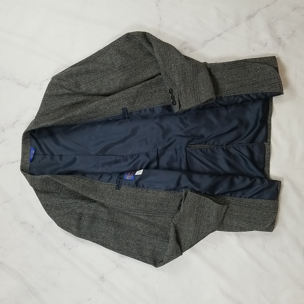 Vintage Pendleton Wool Tweed Herringbone Multicolor Blazer